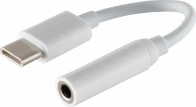 Produktbild von S-IMPULS USB-C Audio Adapter 3,5mm Buchse analog weiß