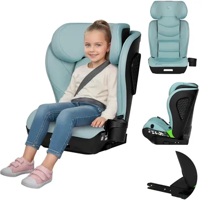 Produktbild von Kindersitz Neal i-Size 100-150 cm, bis 12 Jahren, Verstellbare Kopfstütze, Zusätzliches Seitenschutzsystem, Neigungsverstellung der Rückenlehne Grün