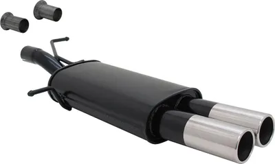 Produktbild von Novus Sportauspuff für Peugeot 307 / Citroen C4 2x76mm Endschalldämpfer mit ABE