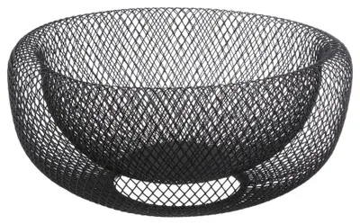 Produktbild von 5five Simply Smart Aufbewahrungskorb Mesh, Obstkorb, Dekoschale, Metall, Schwarz, 27 cm, 125128A