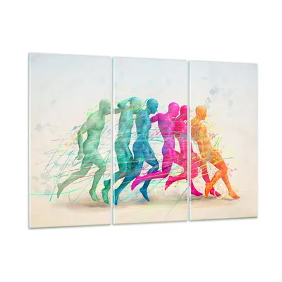 Produktbild von Bilder auf glas - Spieler Ziel tröpfeln Energie - 165x110cm - Glasbilder - Wandbilder - Kunstdruck - zum Aufhängen bereit - Wanddekoration aus Glas - Glas Bilder - Wandbild auf Glas - GCE165x110-3177