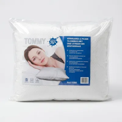 Productafbeelding van Luxe Ergonomisch Hoofdkussen 60 x 70 cm - Ultra-Zachte Microvezel - Anti-Allergisch & Ademend Kussen, AI-gegenereerde afbeelding