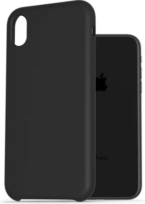 Produktbild von AlzaGuard Premium Flüssigsilikonhülle für iPhone Xr schwarz