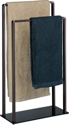 Produktbild von relaxdays Handtuchständer schwarz, bronze