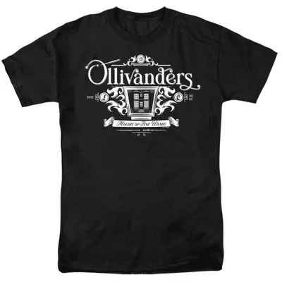 Image de T-shirt "Olivanders" pour homme/femme, modèle unie, référence TV35779 (taille XXL), couleur noire