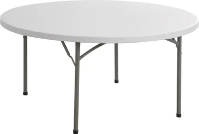 Immagine prodotto di Tavolo tondo con gambe pieghevoli cm 115 x h. 74