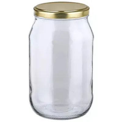 Produktbild von MIKONI Gurkenglas 1,7 L | 1 STÜCK | Gold Deckel | Einweckgläser, Einmachgläser, Vorratsgläser, 1700ml, Einmachglas, Sturzgläser, Gurkengläser