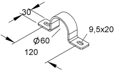 Immagine prodotto di Collare per tubi Niedax MIRS 60 F