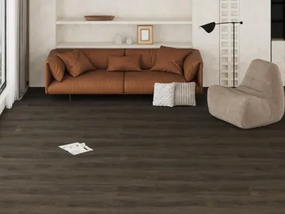 Produktbild von Timefloor | 2,922 m² | Dunkelgrau 7mm Vinylboden Klickvinyl, Eiche Landhausdiele, Nutzungsklasse 23 33, Trittschalldaemmung, Fuer Fussbodenheizung, Feuchtraumgeeignet, Strukturierte Oberflaeche