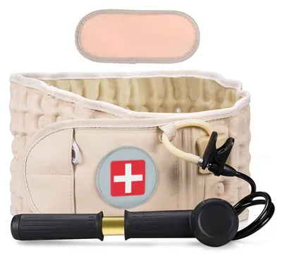 Produktbild von tempsnug Aufblasbarer Lenden-Dekompressionsgürtel Beige 74-124 cm