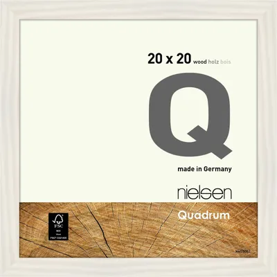 Image de Cadre interchangeable Nielsen en bois Quadrum 20 x 20 cm blanc