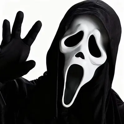 Produktbild von Ghostface Halloween-Latexmaske für Cosplay