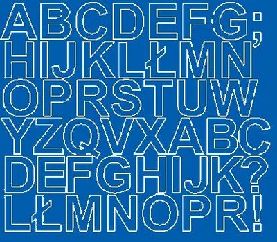 Produktbild von Selbstklebende Buchstabenaufkleber, 3 cm, blau glänzend