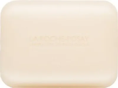A close-up, top-down view of a bar of soap.