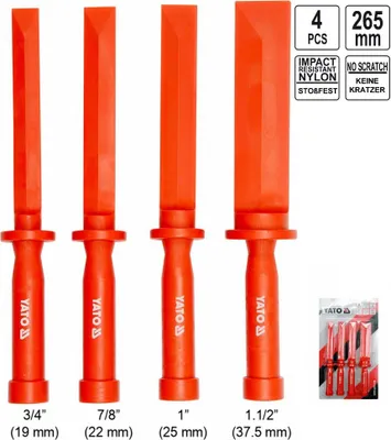 Produktbild von YATO Störungsfreies Schaber-Set 4 Stk.
