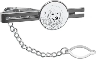Image de Pudel - Pince à cravate avec chien, pince à cravate personnalisée, cadeau exceptionnel pour homme de la marque Art-Dog.