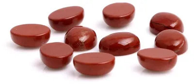Productafbeelding van Rode Jaspis Cabochon Kralen 8x10mm voor Sieraden Maken