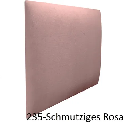 Produktbild von Polsterpaneel Wandkissen Wandpolster Bettkopfteil Wandpaneel Schlafzimmer | 60 x 30 cm | Schmutziges Rosa