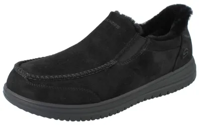 Produktbild von SKECHERS Relaxed Fit Murette Herren Hausschuhe schwarz Microfaser - Größe: 40