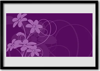 Produktbild von Bild 100x70 MDF-Rahmen Wandkunst Abstrakte Blumen-Kunst