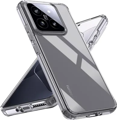 Produktbild von Conie Silikon Schutzhülle für Xiaomi 14 Pro Tasche klar Case Cover Bumper Hülle durchsichtig in transparent