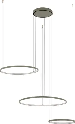 Immagine prodotto di Lampadario a LED CIRCOLO bianco-oliva 45 W, bianco caldo, 1600 lm, alluminio, dimensioni: 140 x 125 x 125 cm, IP20, Nowodvorski Lighting