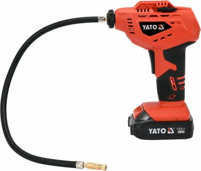 YATO Akkupistole zum Aufpumpen YATO Akkupistole 18V zum Aufpumpen von Reifen mit 2,0 Ah Akku