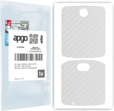 Produktbild von apgo Rückseite Schutzfolie für Motorola Razr 5G - Hinten Schutzfolie Carbon Transparent (durchsichtig), Rückseite Folie schützt vor Kratzern und Fingerabdrücken