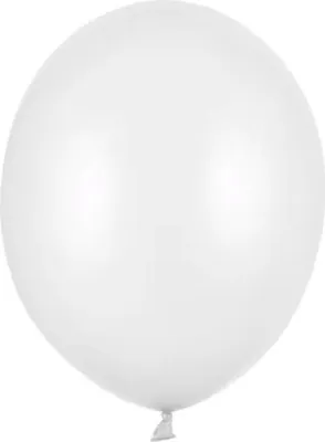 Produktbild von Metallisch weiße Geburtstagsballons 12 cm, 100 Stück.