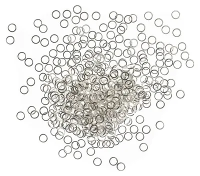 Produktbild von 400x Biegeringe Ringe Jumprings Spaltring Verbindungsringe DIY versilbert 5mm