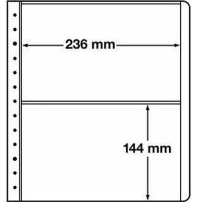 Produktbild von LEUCHTTURM Blankoblätter, 2er Einteilung, 236x144 mm