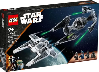 Produktbild von LEGO® Star Wars™ 75348 Mandalorianischer Fang Fighter vs. TIE Interceptor™