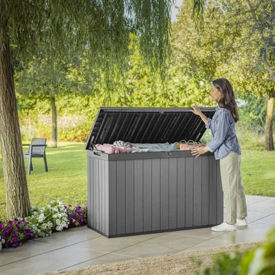 Produktbild von Keter Gartentruhe Darwin 670 L Graphitgrau Ecom