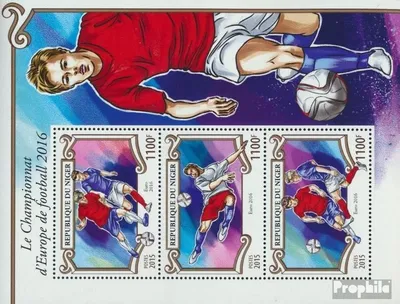 Produktbild von Briefmarken Niger 2015 Mi 3586-3588 Kleinbogen (kompl. Ausg.) postfrisch Fußball