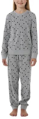 Produktbild von Schiesser Mädchen Schlafanzug Set Pyjama lang Frottee - Größe 98 bis 176