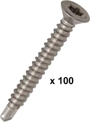 Produktbild von Edelstahl Montageschraube, ø 3,9 x 32 mm - 100 Stück