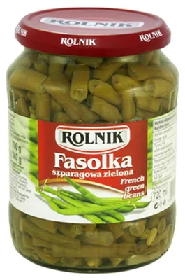 Zdjęcie produktu dla Rolnik Fasolka Szparagowa Zielona 720 ml