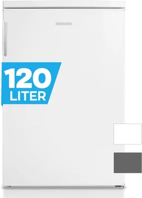 Produktbild von HEINRICHS Getränkekühlschrank 120L klein kompakt leise: 40db mit Gefrierfach( 13L) Mini-Bar; Tisch-Kühlschrank; Mini Kühlschrank mit Gefrierfach; perfekt geeignet für Büro Camping Garten Outdoor,weiß
