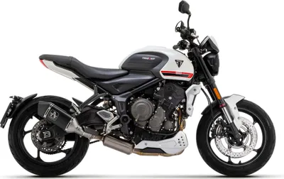 Image de ARROW système d'échappement complet catalyseur approuvé aluminium foncé Triumph Trident 660