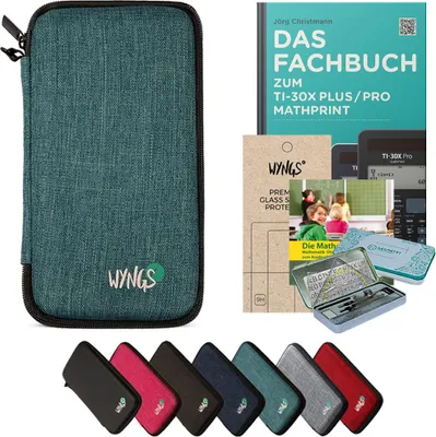 Produktbild von CALCUSO Zubehör Streberpaket Türkis kompatibel für Taschenrechner TI-30X Plus/Pro Mathprint
