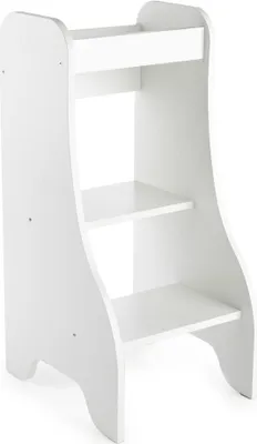 Produktbild von Puckdaddy Entdeckerturm Turmine 43x50x94cm Kinder Hochstand Holz Weiß praktischer Küchenhelfer