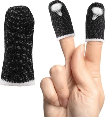 Produktbild von 40 Pcs Game Finger Sleeve Touch Screen Daumenhülle,Fingerhüllen mit Hoher Empfindlichkeit,Atmungsaktiv und Schweißresistent Nahtlose Touchscreen Finger Sleeves,Spielzubehör für Mobile Geräte