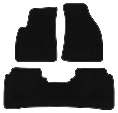 Produktbild von Velours-Fußmatten für Hyundai SantaFe I 2000-2006 (SUV) – 4-tlg, Schwarz, passgenau – Wielganizator BASIC