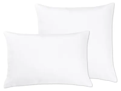 Produktbild von Beautex Kissenhüllen Leinen Optik, Kissen Kissenbezug Sofakissen,Weiß,40x40cm