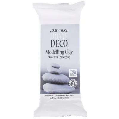 Produktbild von HOME DECO Lufthärtende Modelliermasse 500g – Weiche & formbare Tonmasse für Modellieren, Skulpturen & Bastelprojekte – Kein Brennen erforderlich