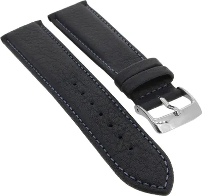 Produktbild von Barington Imperator Uhrenarmband Rindleder blau Waterproof > 34761, Stegbreite:24mm, Schließe:Silbern