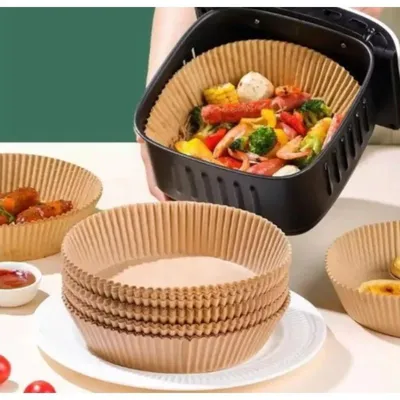 Produktbild von Airfryer Backpapier Einlagen 200 Stück rund Einweg Heissluftfritteuse
