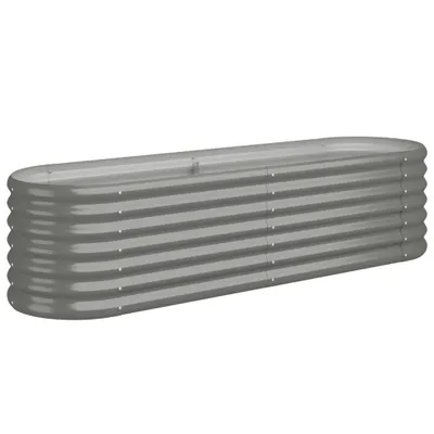 Obrázek produktu pro Vyvýšený záhon pozinkovaná ocel 152x40x36 cm šedý