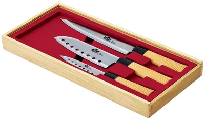 3-teiliges Messerset Nara, 29/33/24 cm, in Geschenkbox