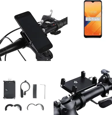 Produktbild von K-S-Trade Handyhalterung für das Fahrrad kompatibel mit Wiko Y81 Halter Lenkstange Fahrradhalterung Motorrad Bike Mount Befestigung Smartphone Handy